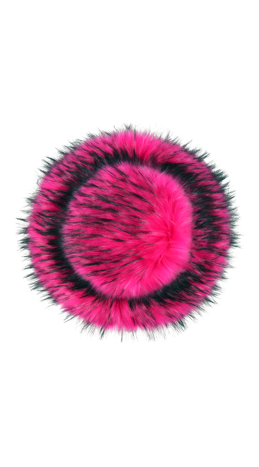 Hot Pink - Faux Fur Pom Poms